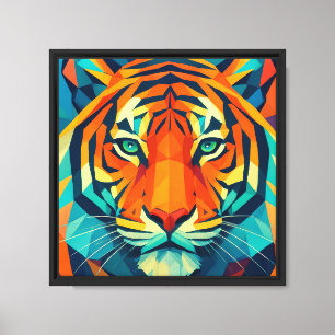 Arte de tigre geométrico
