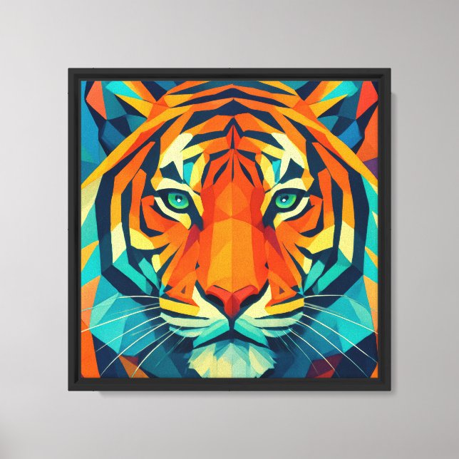 Arte de tigre geométrico (Anverso)