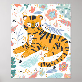 Arte de tigre lindo