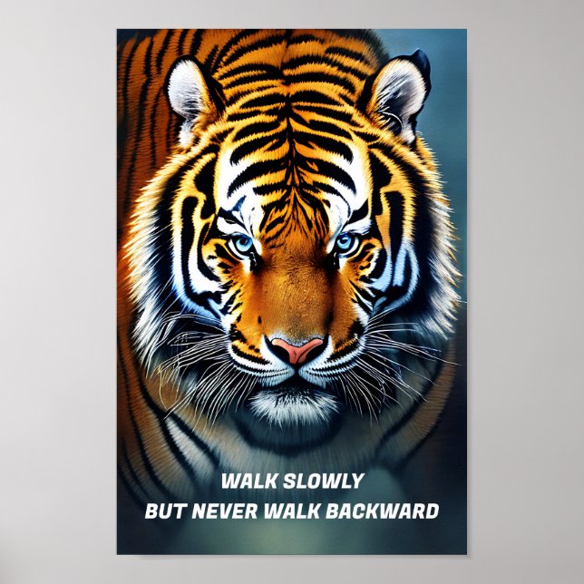 Arte de tigre motivador (Frente)
