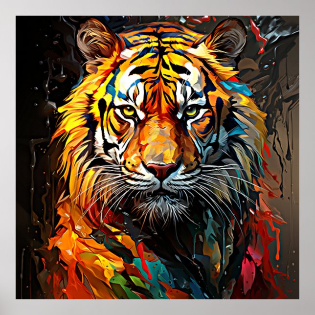 Arte de tigre pintado (Frente)