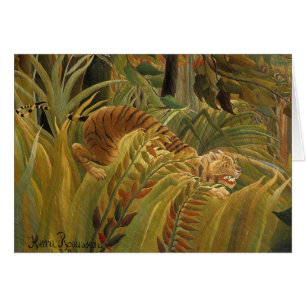 Arte de tigre tropical de la selva de Rousseau