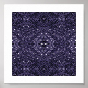 Arte de Tinta Alcohólica Abstracto Morado Laberint