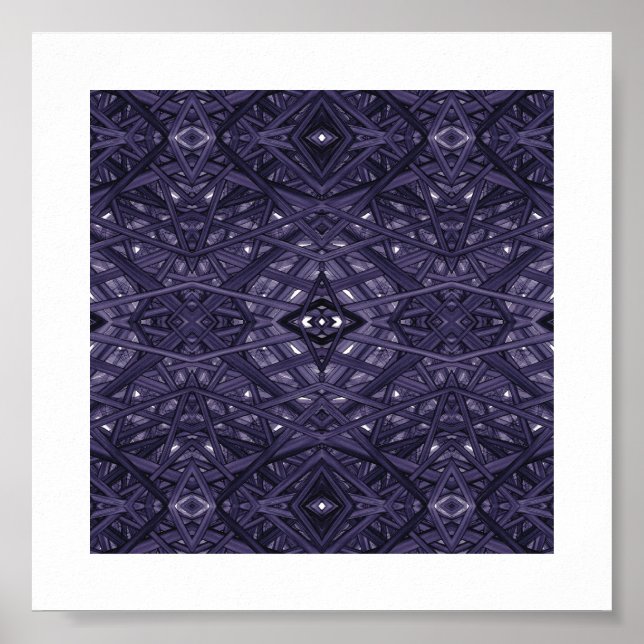 Arte de Tinta Alcohólica Abstracto Morado Laberint (Frente)