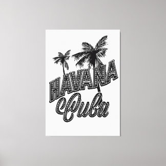 Arte de tipografía vintage de La Habana Cuba.