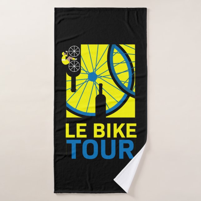 Arte de Tour de Bicicleta (Toalla de baño)
