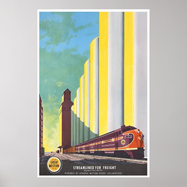 Arte de tren Póster de la colina de Bern Impresión (Frente)