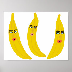 Arte de trío bananero caprichoso