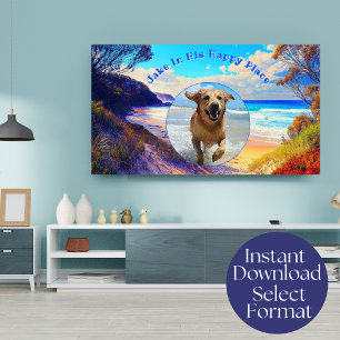 Arte de TV de Lugar Feliz de Playa Digital Persona