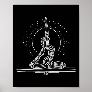Arte de una línea de Yoga Flow