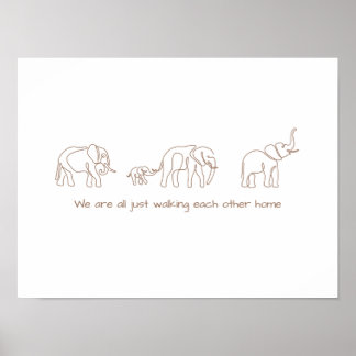 Arte de una sola línea - elefante