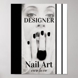 Arte de uñas de moda de diseñador