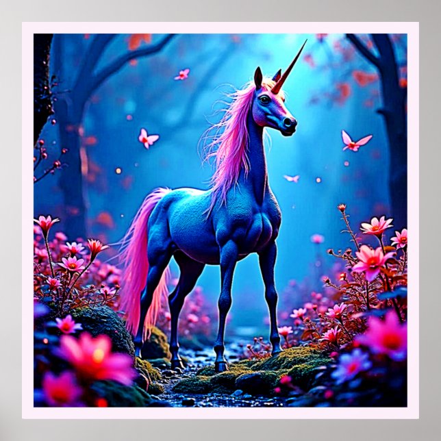 Arte de Unicornio de Fantasía Mística (Frente)