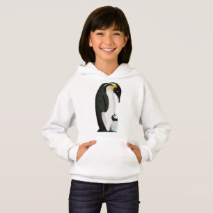 Arte de unión entre padres e hijos de pingüinos