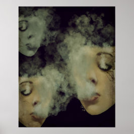 Arte de uva de humo de mujer