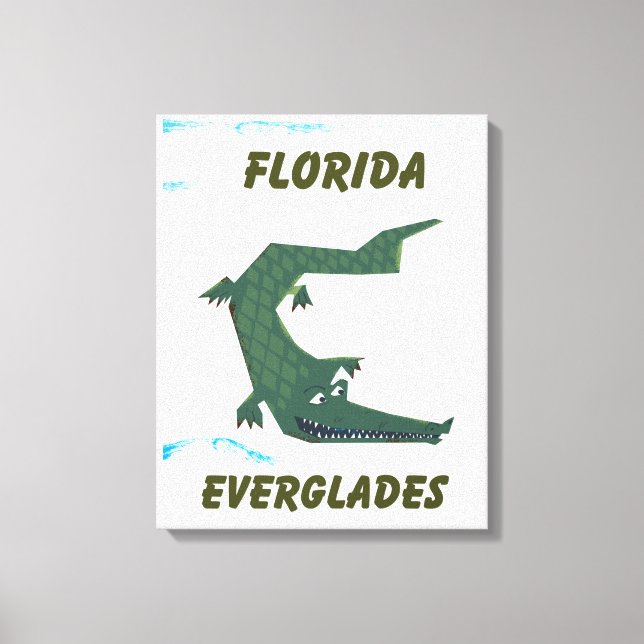 Arte de vacaciones de caimanes de los Everglades d (Anverso)