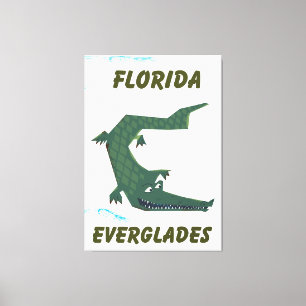 Arte de vacaciones en Florida Everglades Alligator