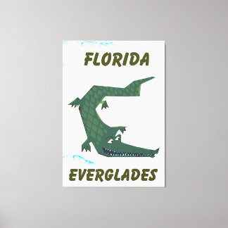 Arte de vacaciones en Florida Everglades Alligator