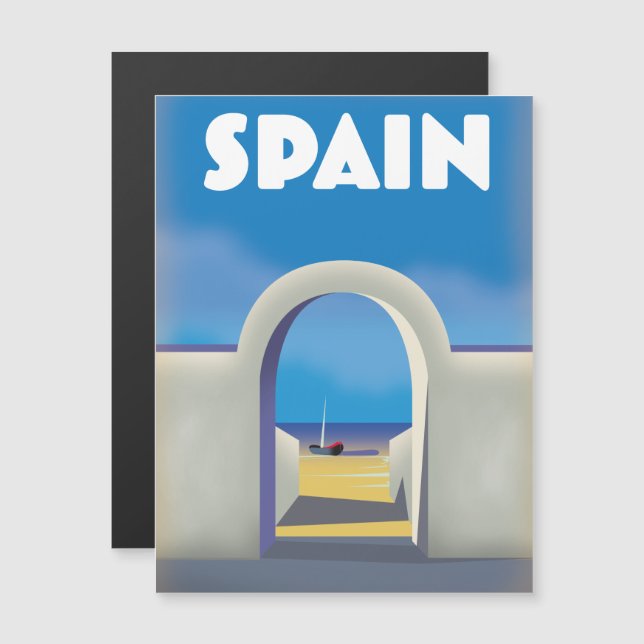 Arte de vacaciones retro en España (Anverso/Reverso)
