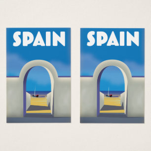 Arte de vacaciones retro en España