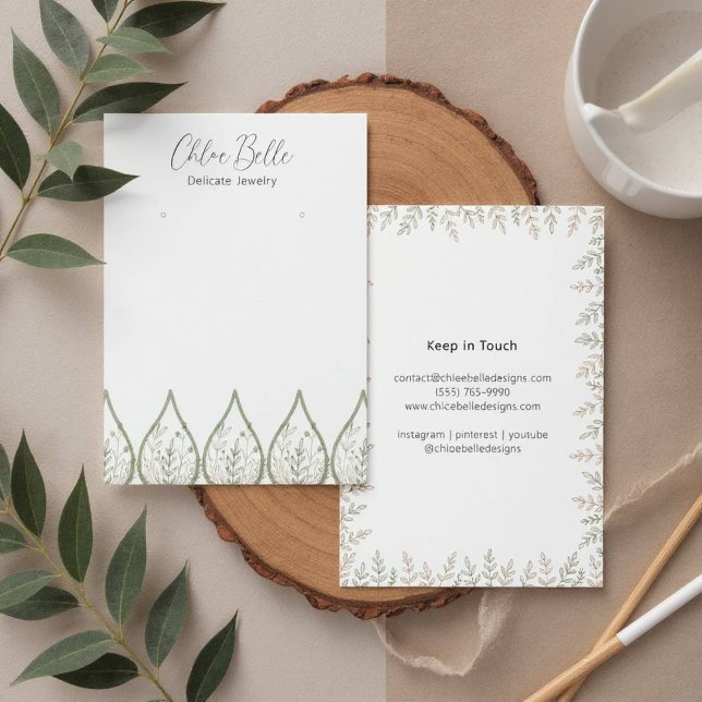Arte de Velas de Follaje Suave Minimalista (Candle Foliage Print)