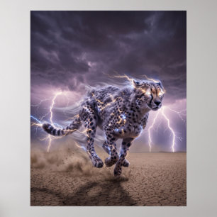 Arte de Velocidad Relámpago Cheetah Trueno