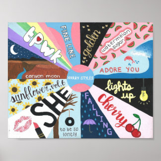 Arte de ventilador inspirado en línea fina