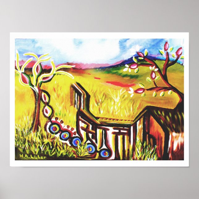 Arte de verano futuro en el campo (Frente)