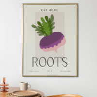Arte de Verduras de Raíz de Cocina Moderna Minimal
