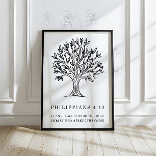 Arte de verso bíblico cristiano Filipenses 4:13
