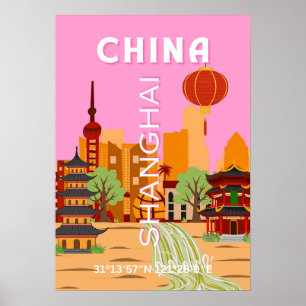 Arte de viaje a Shanghai, China