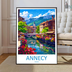 Arte de viaje de Annecy para pared Colgante de Ann