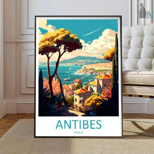 Arte de viaje de Antibes para pared Colgante de An