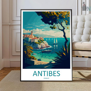 Arte de viaje de Antibes para pared Colgante de An