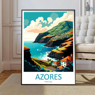 Arte de viaje de Azores para pared Azores colgante