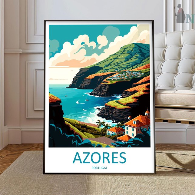 Arte de viaje de Azores para pared Azores colgante (Subido por el creador)