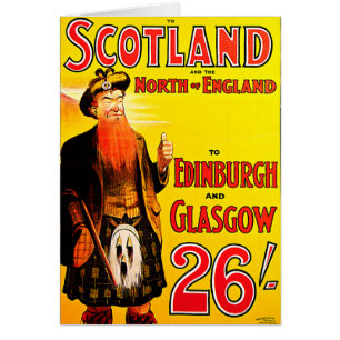 Arte de viaje de Midland Railland Scotland Bagpipe