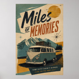 Arte de viaje de montaña de kilómetros de autocara