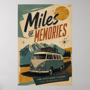 Arte de viaje de montaña de kilómetros de autocara