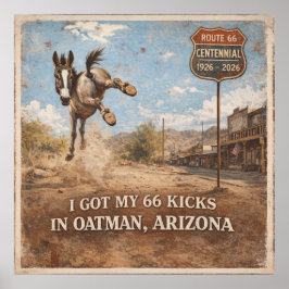 Arte de viaje del burro de Oatman del centenario d