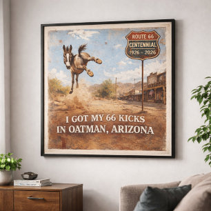 Arte de viaje del burro de Oatman del centenario d