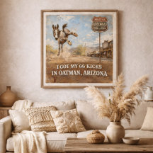 Arte de viaje del burro de Oatman del centenario d