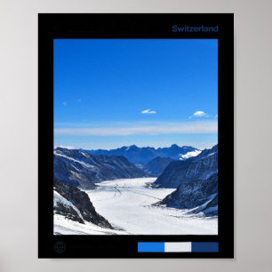 Arte de viaje Jungfraujoch - Recuerdo de esquí sui
