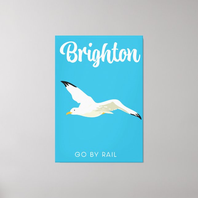 Arte de viaje vintage de Brighton (Anverso)