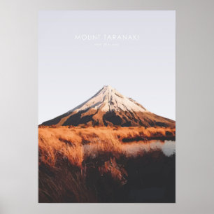 Arte de Viajes de Mount Taranaki, Nueva Zelanda
