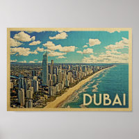 Arte de viajes de Poster de Dubái