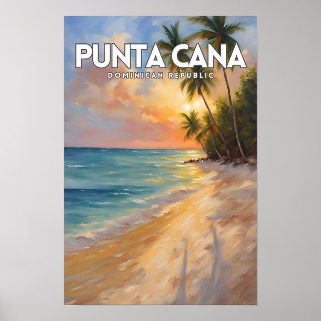 Arte de viajes de Punta Cana (Frente)