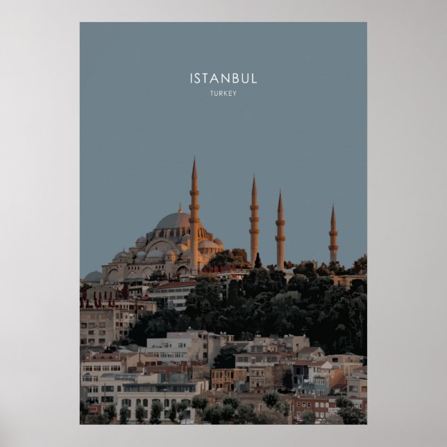 Arte de viajes en Estambul y Turquía (Frente)