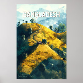 Arte de viajes en Ilustracion de Bangladesh