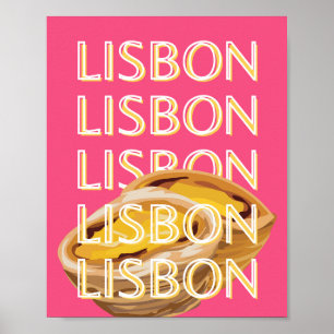 Arte de viajes en Lisboa, rosa, Portugal, arte de 
